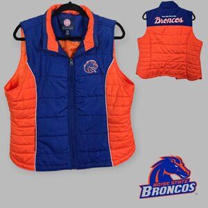 G III Sports by Carl Banks Boise State Broncos Puffer Vest Jacket Womens  XL